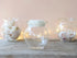 Wavy Clear Glass Jars